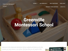Tablet Screenshot of greenvillemontessori.com
